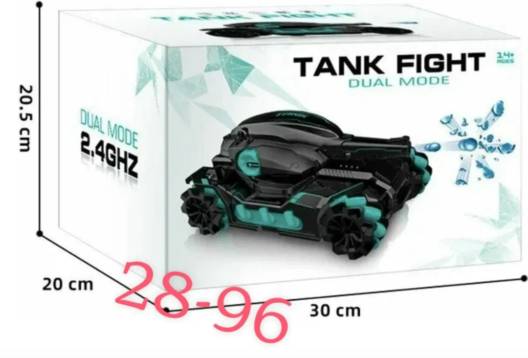 Tank fight dual mode 4 WD танк радиоуправляемый с гидрогелевыми патронами Игрушка на управлении пультом и жестами — фото 1