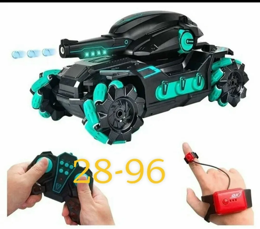 Tank fight dual mode 4 WD танк радиоуправляемый с гидрогелевыми патронами Игрушка на управлении пультом и жестами — фото 2