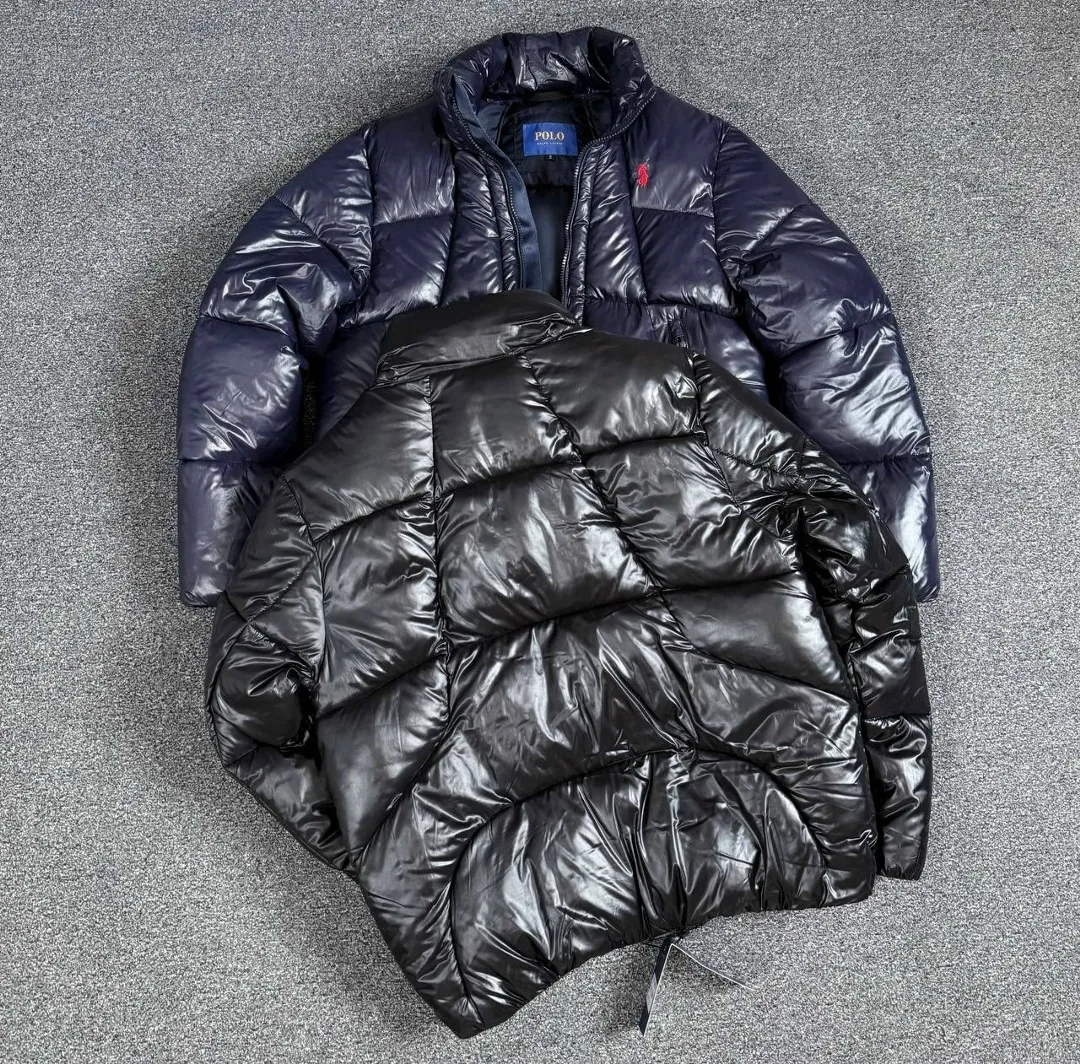 Глянцевая непромокаемая куртка поло мужская с вышитым логотипом — фото 5