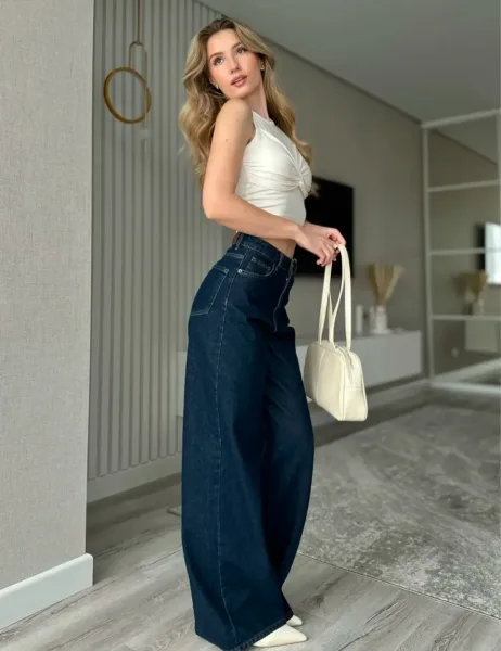 Джинсы прямого кроя из ткани хлопок с добавлением стрейча Хлопок/Стрейч тянутся — фото 9