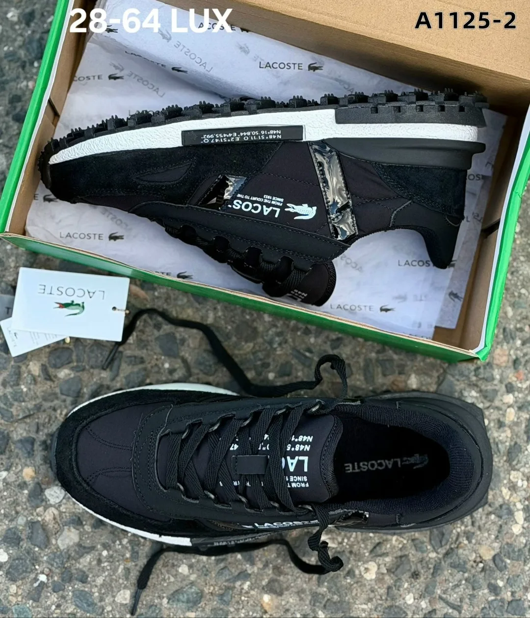 Кроссовки мужские LACOSTE из натуральной замши — фото 3