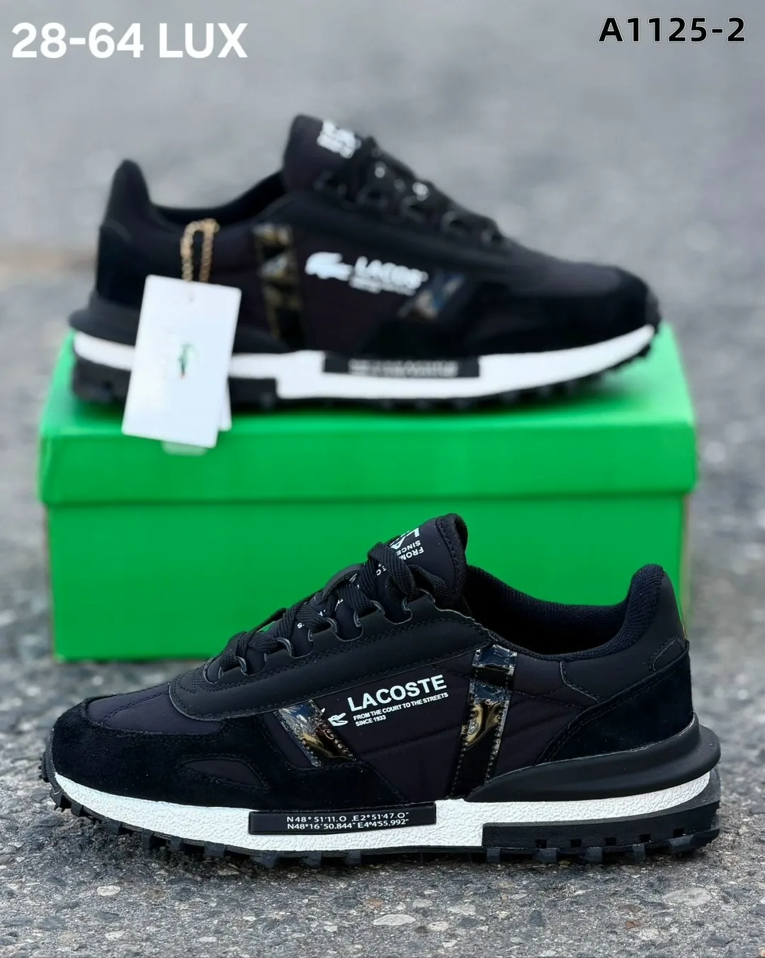Кроссовки мужские LACOSTE из натуральной замши — фото 5