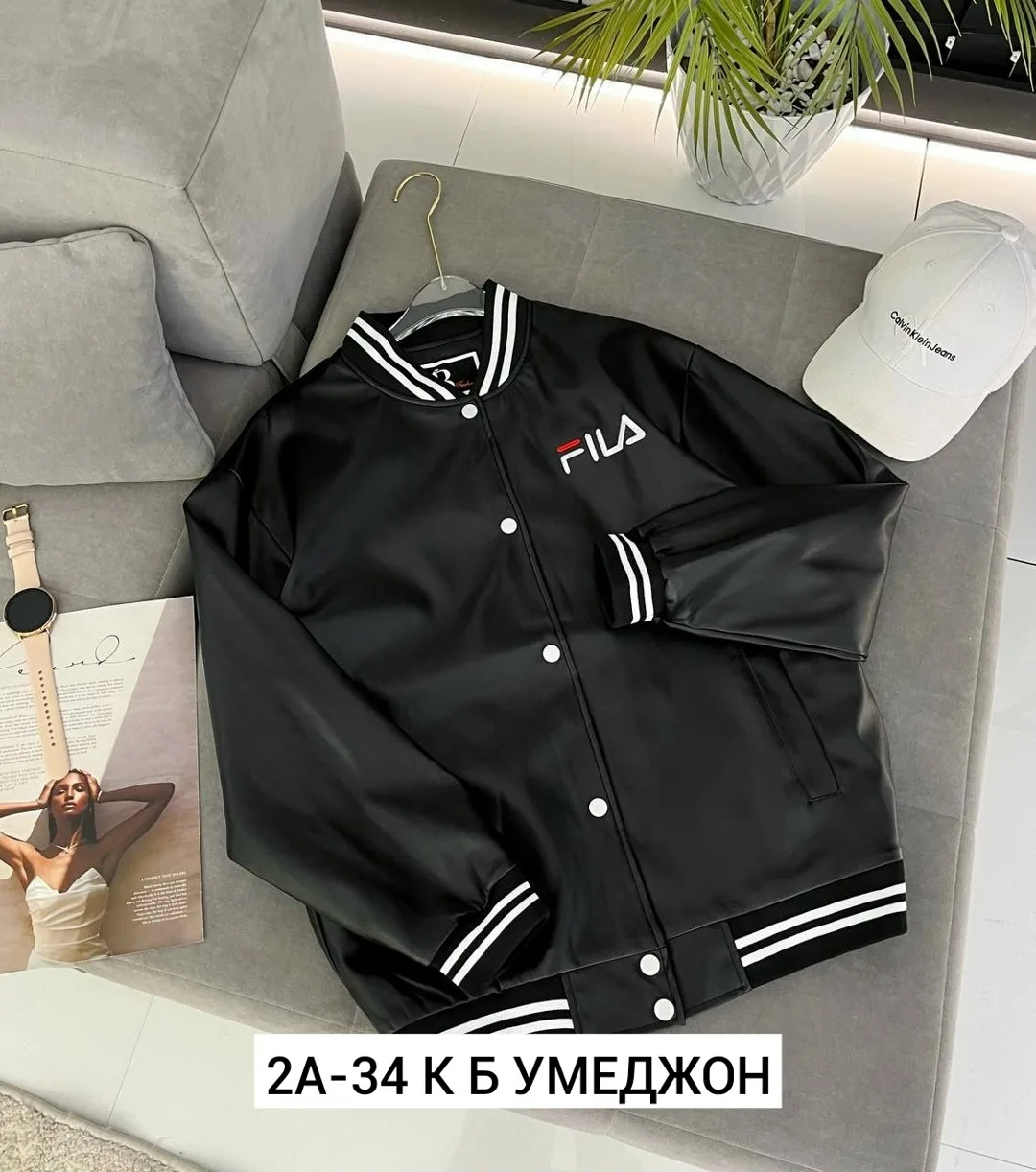Бомбер из натуральной кожи для мужчин и женщин — фото 5