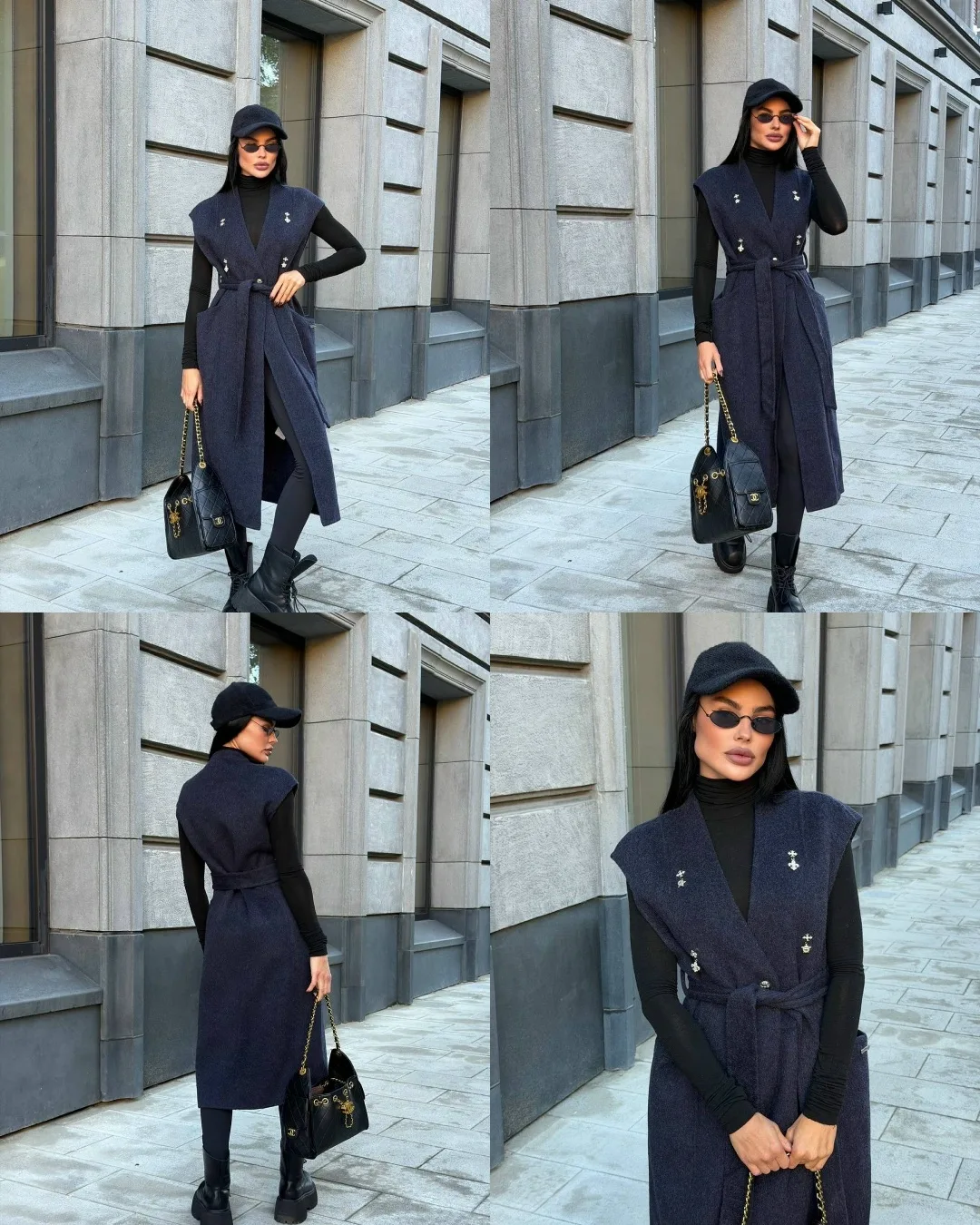Пальто-безрукавка Chrome Hearts из шерсти и кашемира — фото 11
