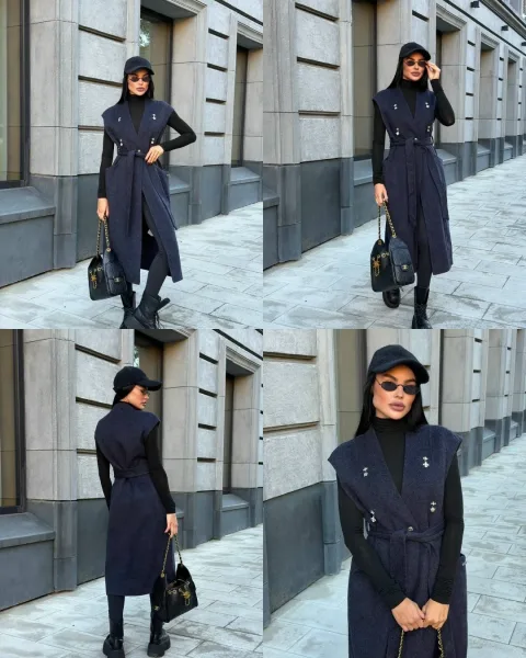 Пальто-безрукавка Chrome Hearts из шерсти и кашемира — фото 11