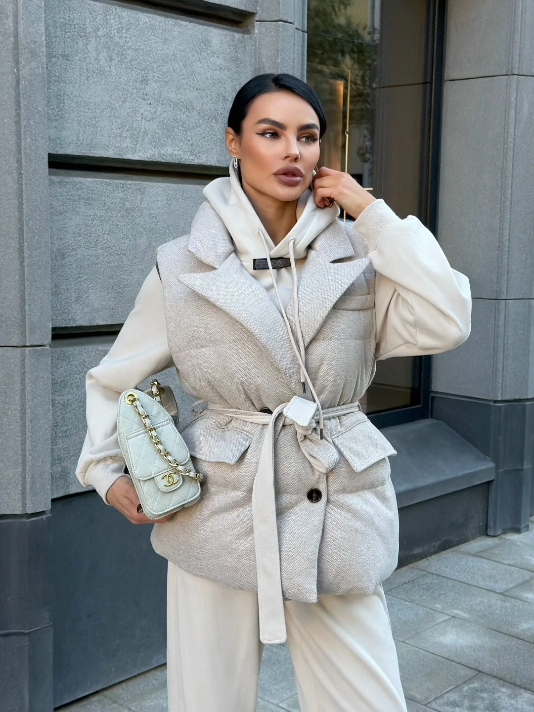 Костюм-тройка Brunello Cucinelli, хлопок на флисе — фото 1