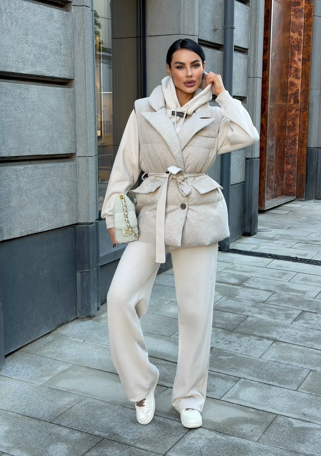 Костюм-тройка Brunello Cucinelli, хлопок на флисе — фото 4