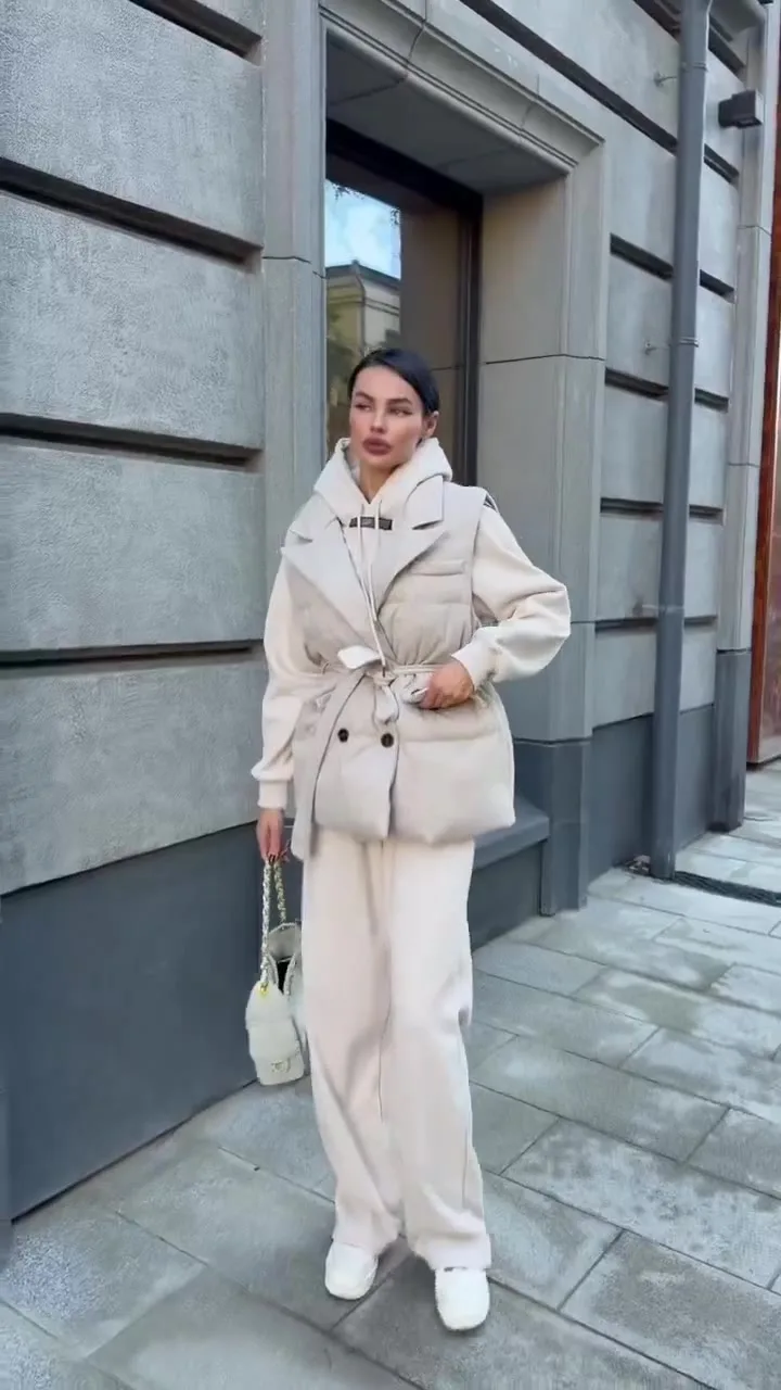 Костюм-тройка Brunello Cucinelli, хлопок на флисе — видео