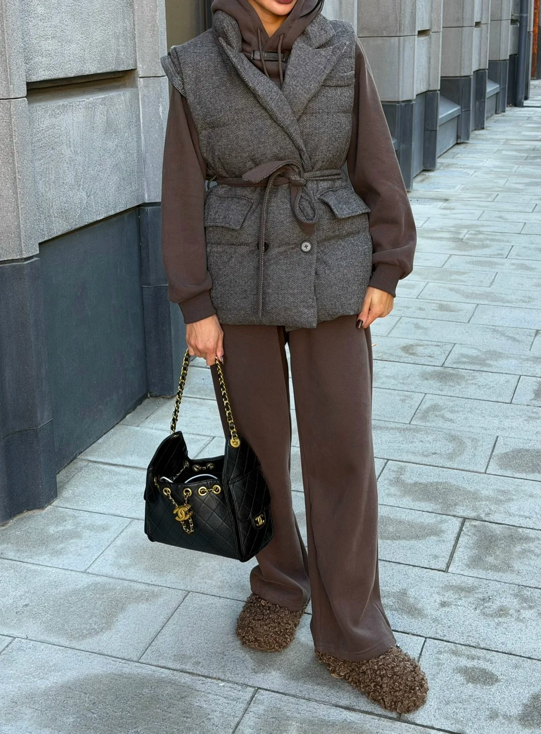 Костюм-тройка Brunello Cucinelli, хлопок на флисе — фото 1