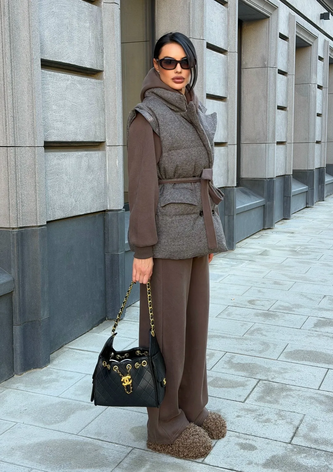 Костюм-тройка Brunello Cucinelli, хлопок на флисе — фото 8