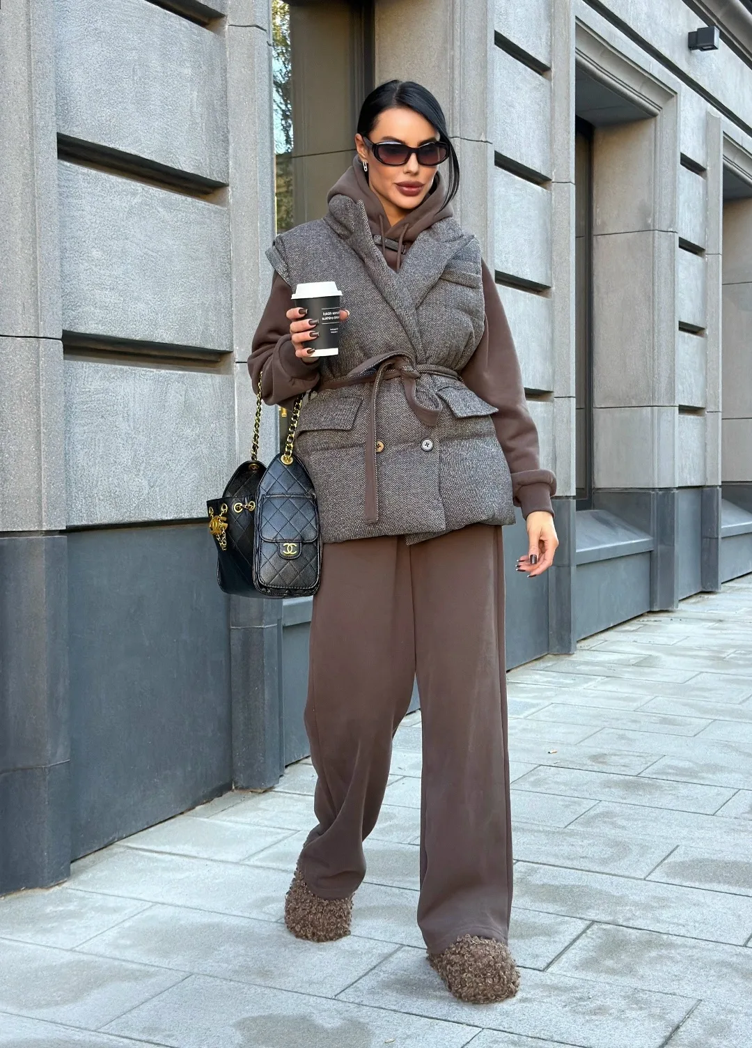 Костюм-тройка Brunello Cucinelli, хлопок на флисе — фото 10