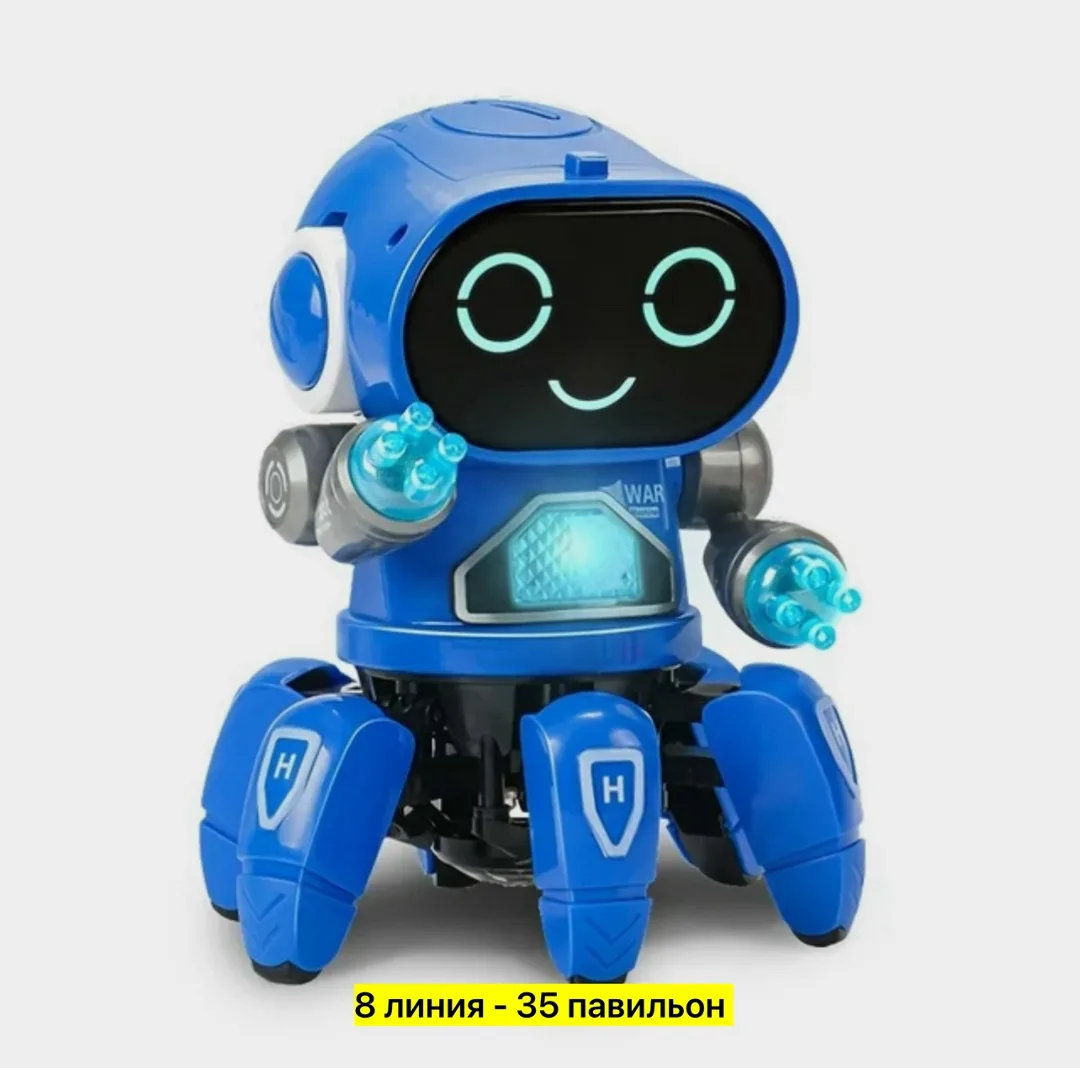 Музыкальная игрушка в виде танцующего осьминога из пластика — фото 1