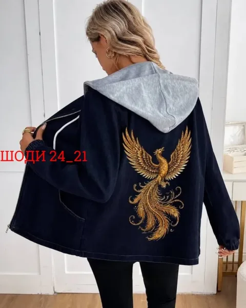Платье женское, микро вилейвет, капюшон двунитка — фото 1