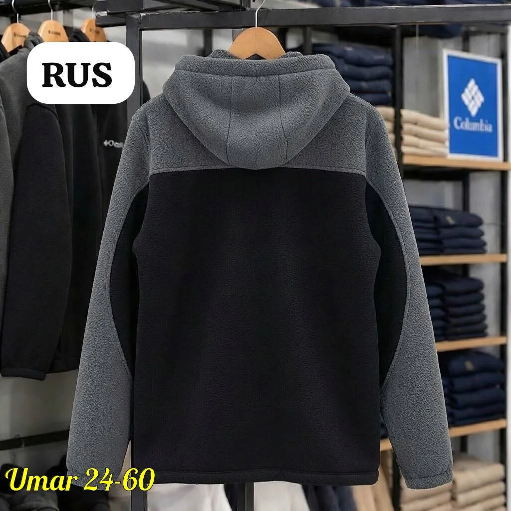 Мужская худи из двухсторонней ткани с меховым подкладом — фото 2