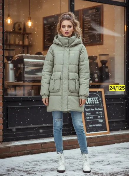 Утеплённая куртка с синтепоном пошива — фото 3