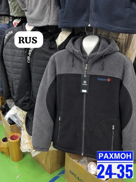 Мужская худи из двухсторонней ткани с меховым подкладом — фото 2