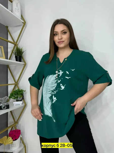 Летняя блузка из качественного материала . хороший качест — фото 1