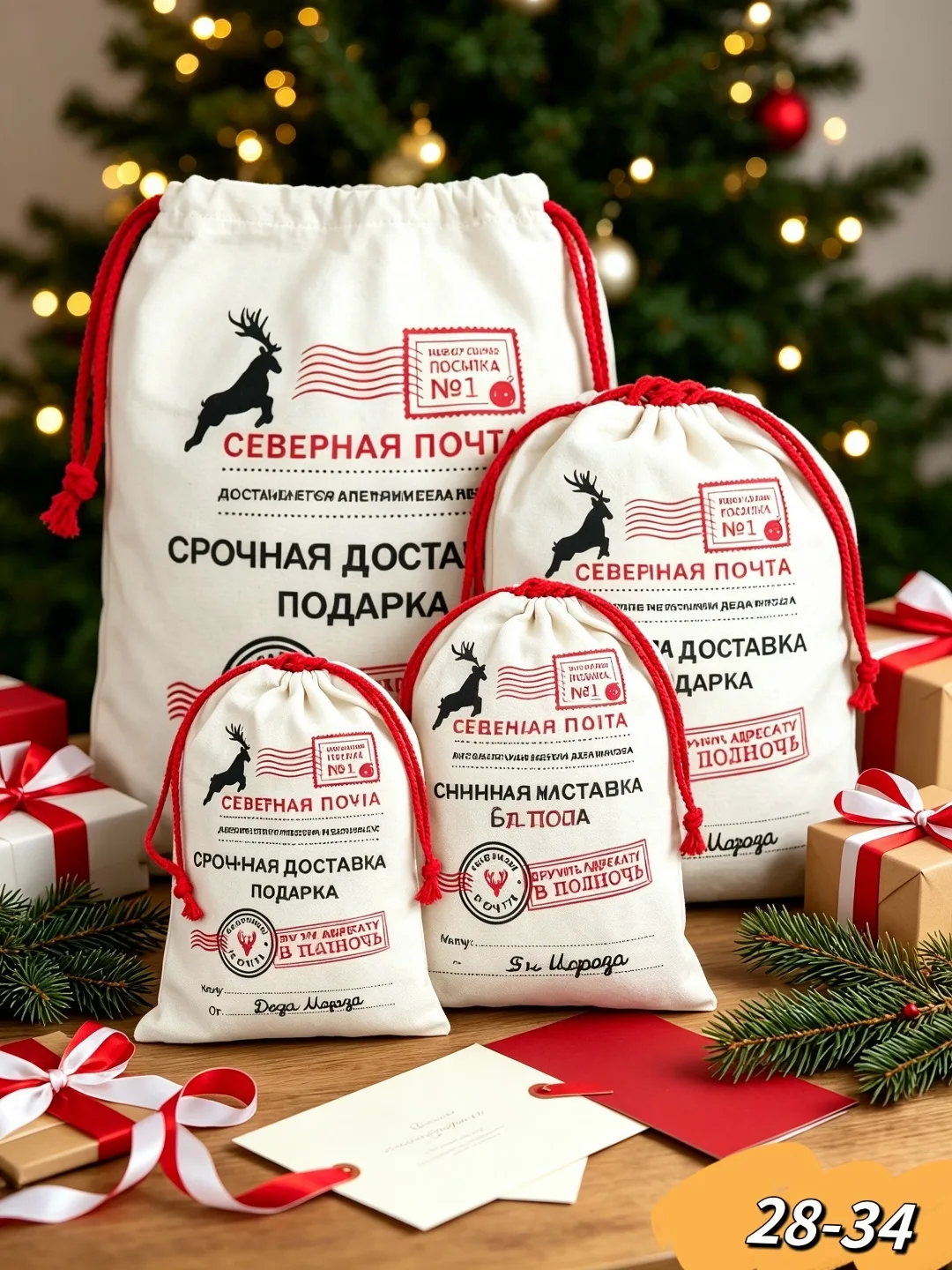 Новогодние подарки мешок — фото 3