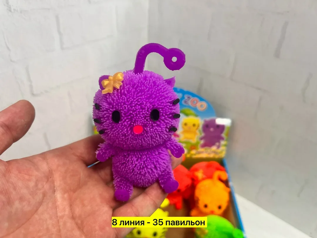 Светящаяся резиновая игрушка для снятия стресса, подходит как — фото 1