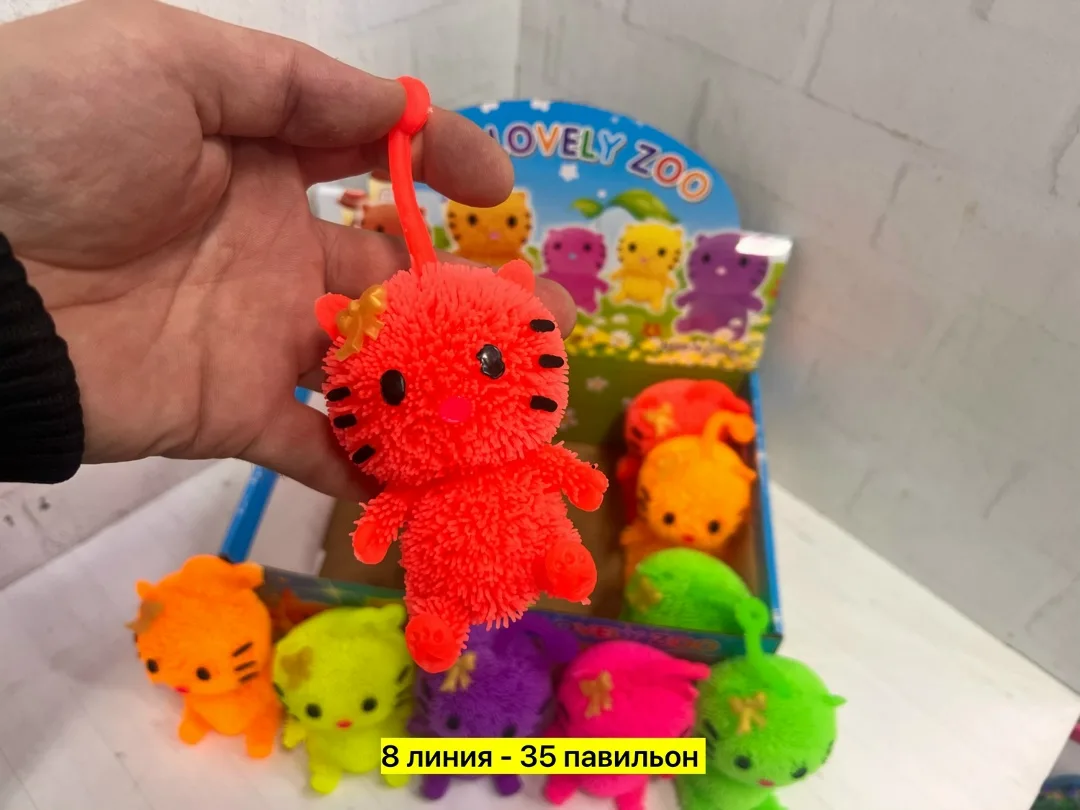 Светящаяся резиновая игрушка для снятия стресса, подходит как — фото 2