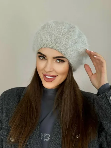 Женская шапки Ангора береты 2027 — фото 73