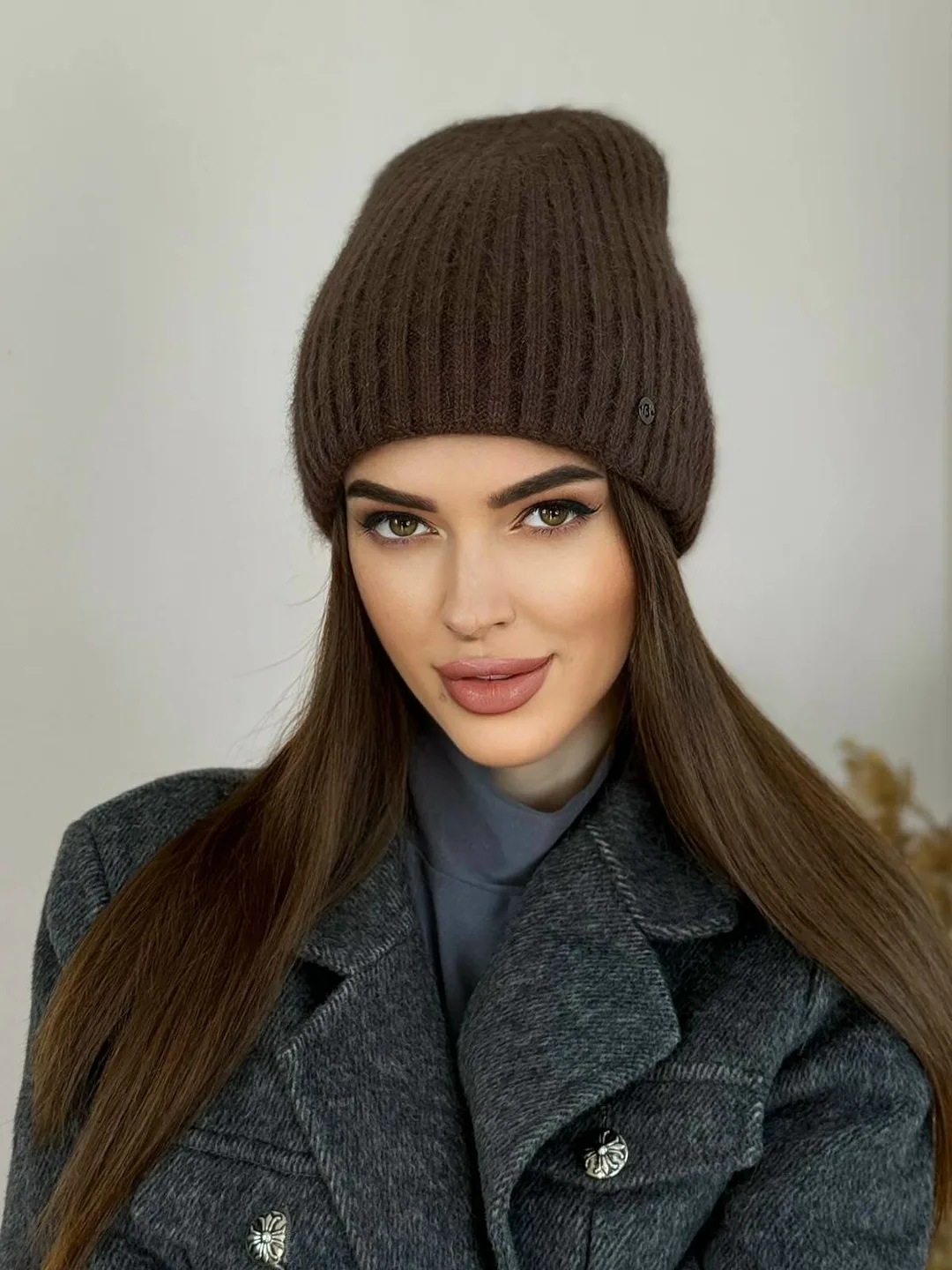 Шапка Ангора . Женские — фото 39