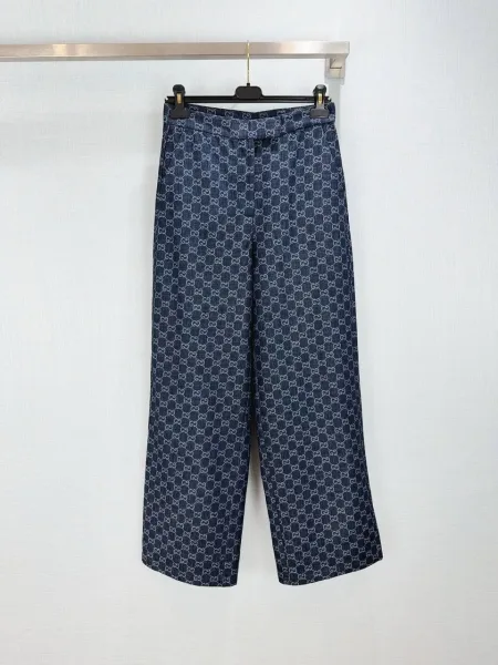 Gucci GG Denim — джинсы с жаккардовым рисунком — фото 6