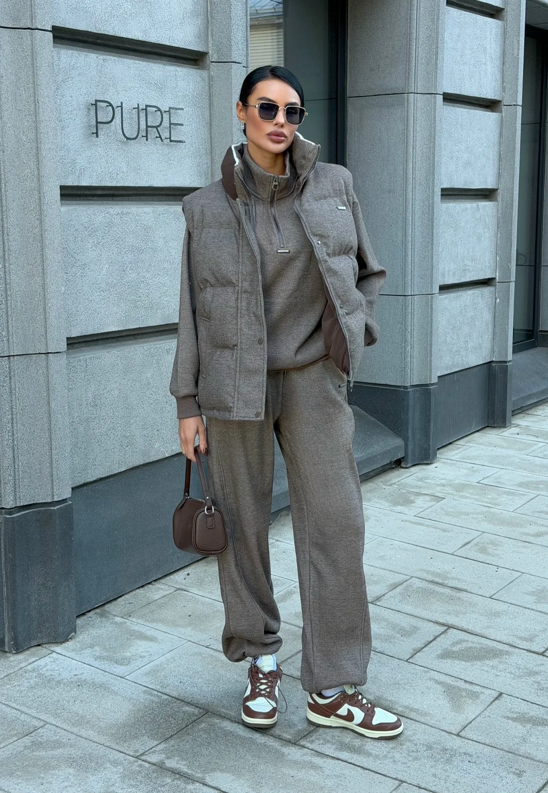 Костюм тройка Loro Piana, хлопок на флисе — фото 1