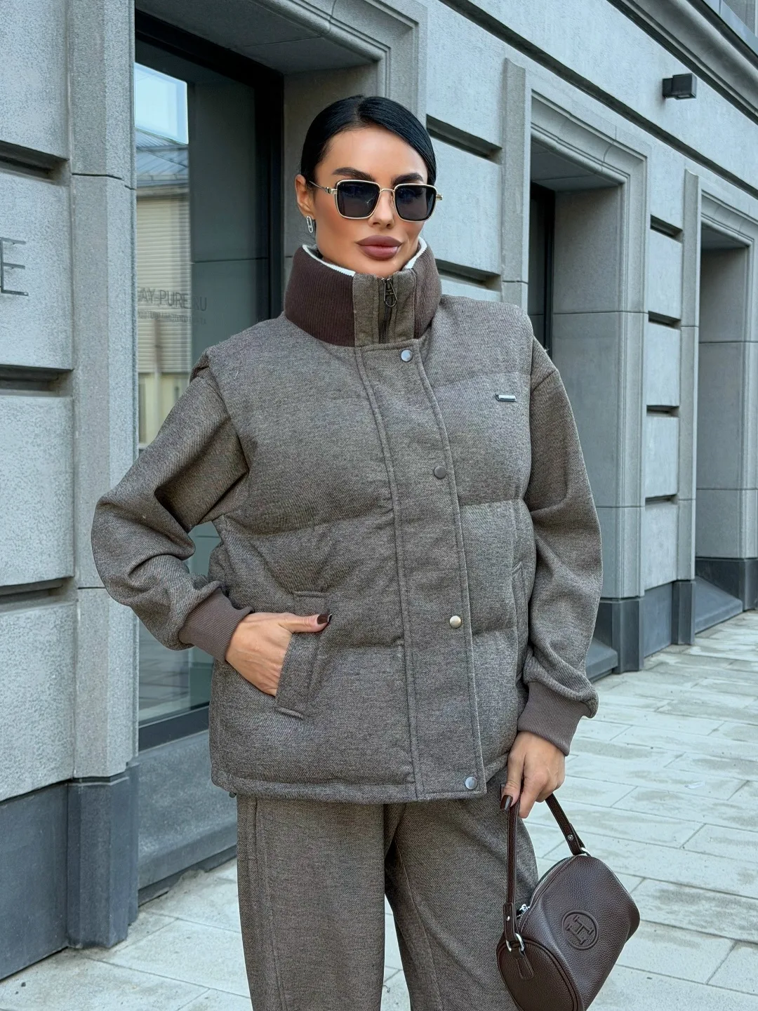 Костюм тройка Loro Piana, хлопок на флисе — фото 9