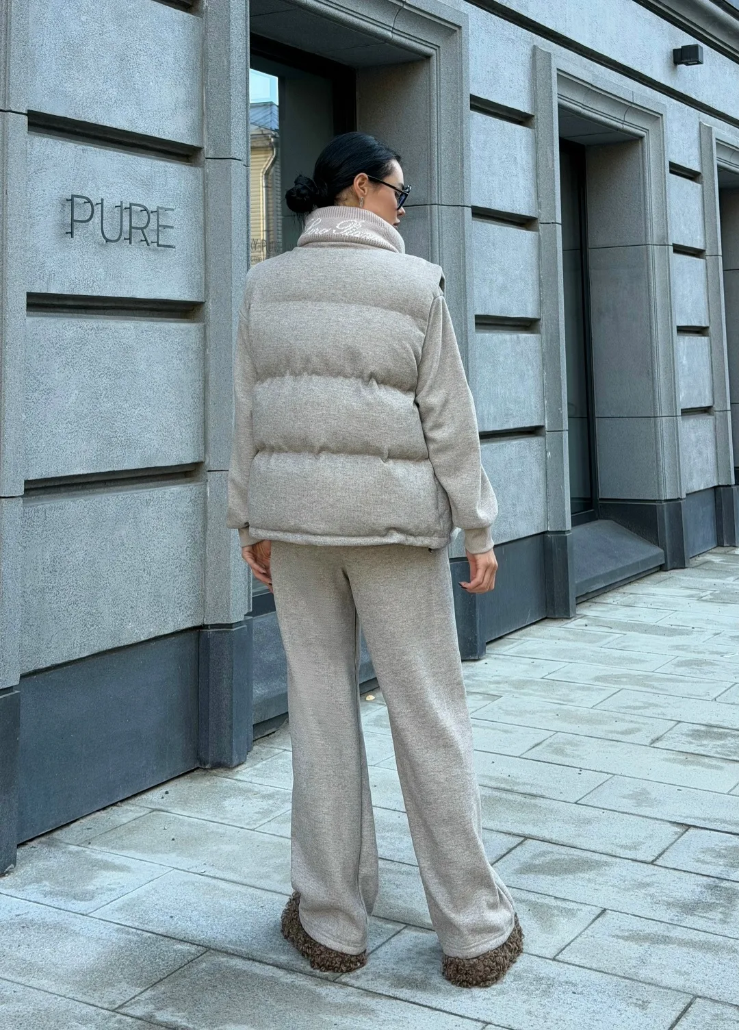 Костюм тройка Loro Piana, хлопок на флисе — фото 3