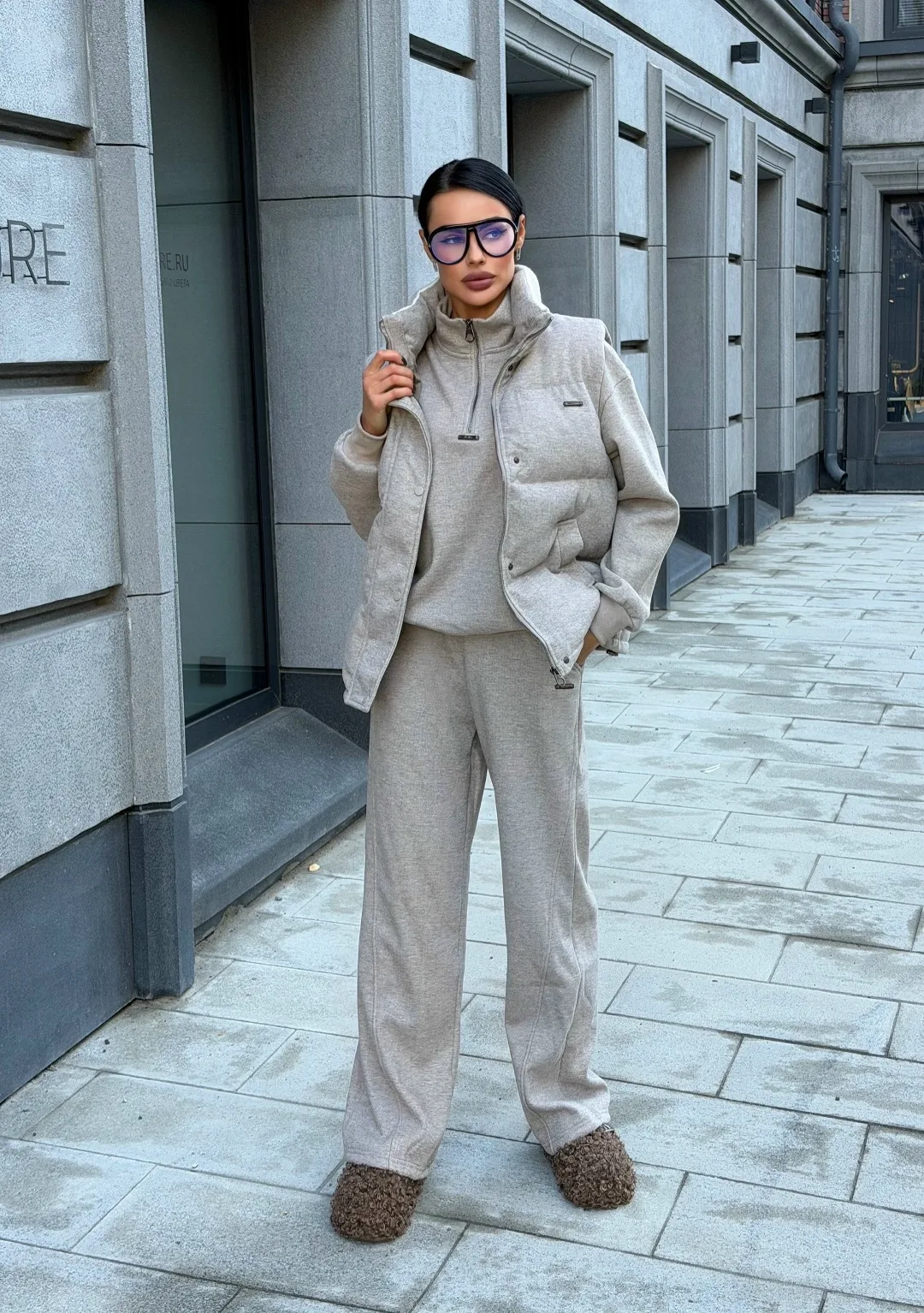 Костюм тройка Loro Piana, хлопок на флисе — фото 6