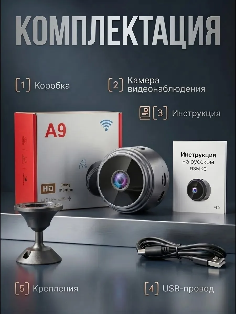 Lsvision A9 Mini Wifi Описания Чёрный — фото 3