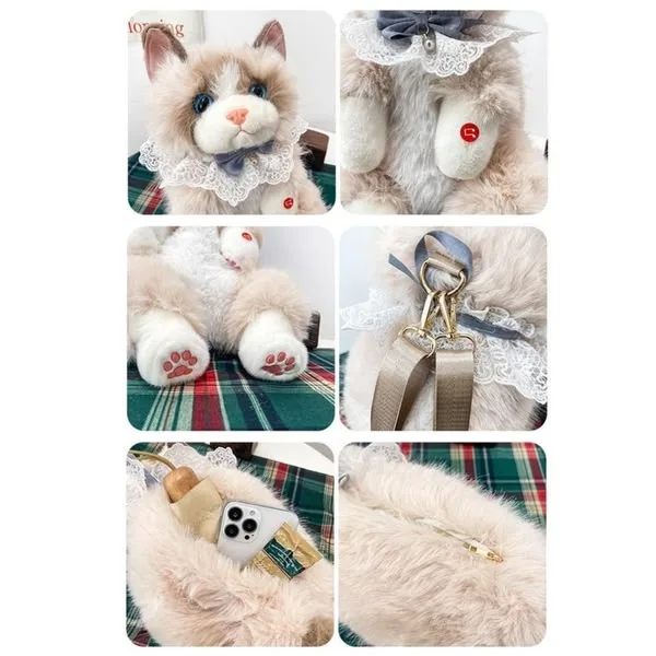 Котенок, сумка детская, с звуковым модулем — фото 2