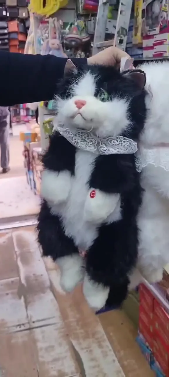 Котенок, сумка детская, с звуковым модулем — видео