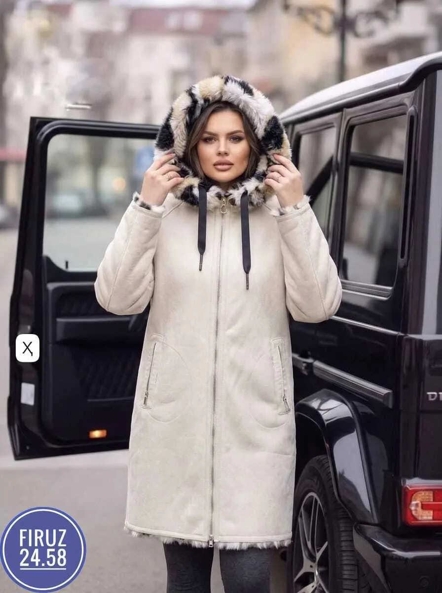 Куртка Искусственный мех, замша — фото 4