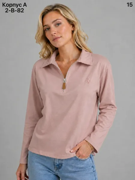 Женская кофта из 95 хлопка и 5 спандекса 95 COTTON, 5 SPANDEX — фото 2