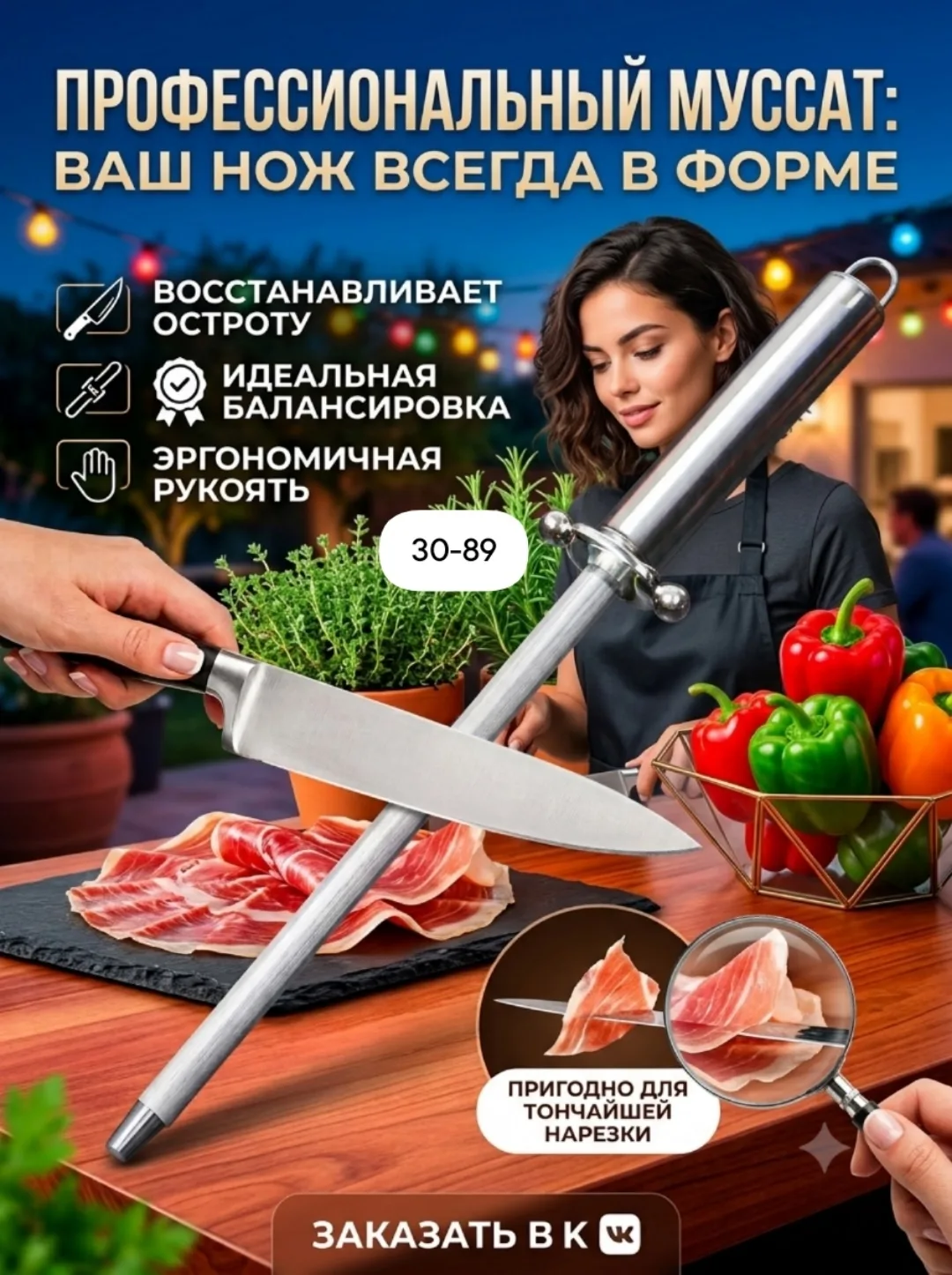Мусат, точилка для ножей — фото 3