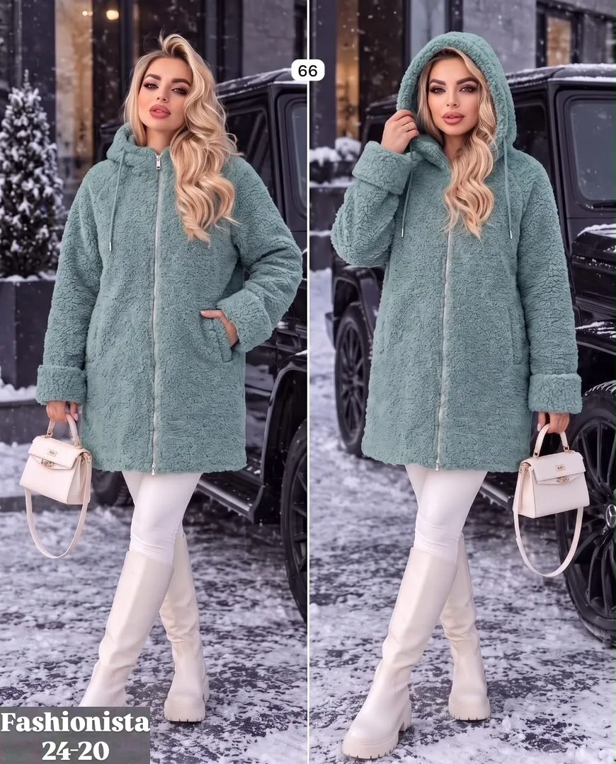 Пальто из ткани Барашка — фото 6