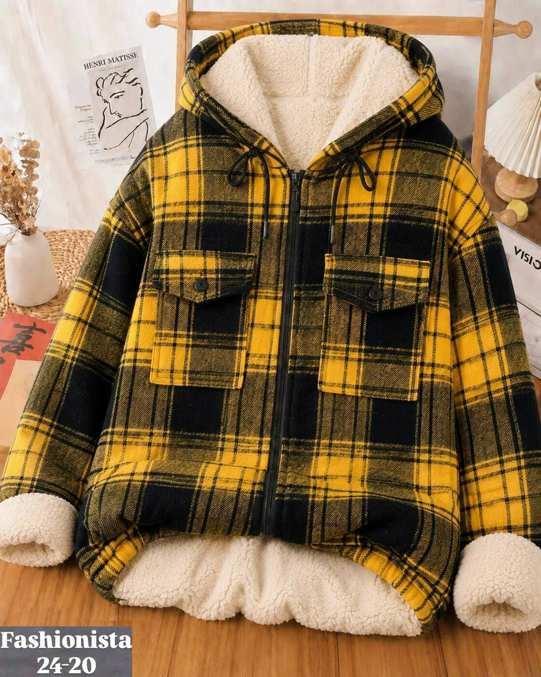 Рубашка на полном мехе из кашемира и барашка — фото 6