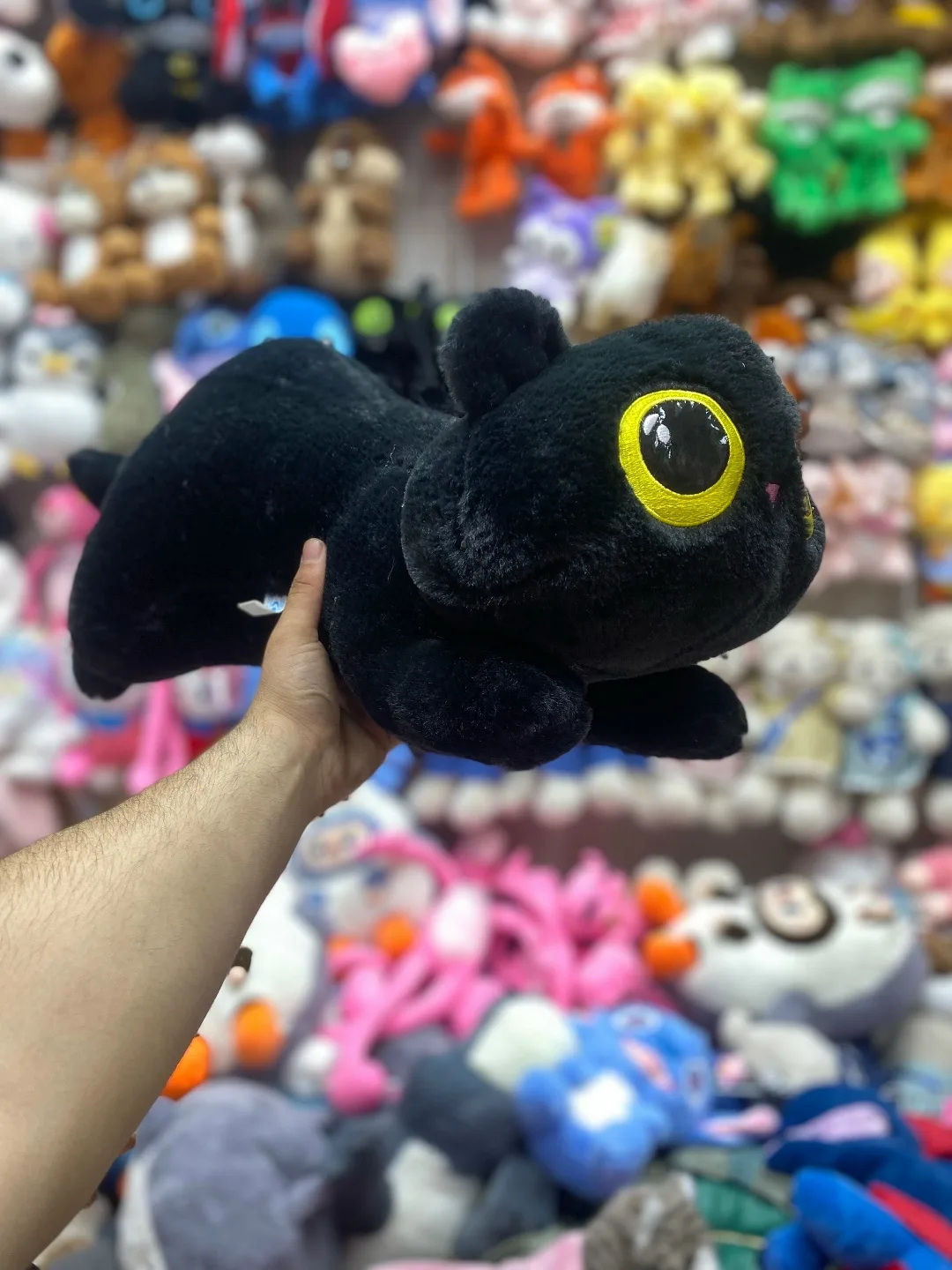 Мягкая игрушка пушистая лежачий кошка — фото 3