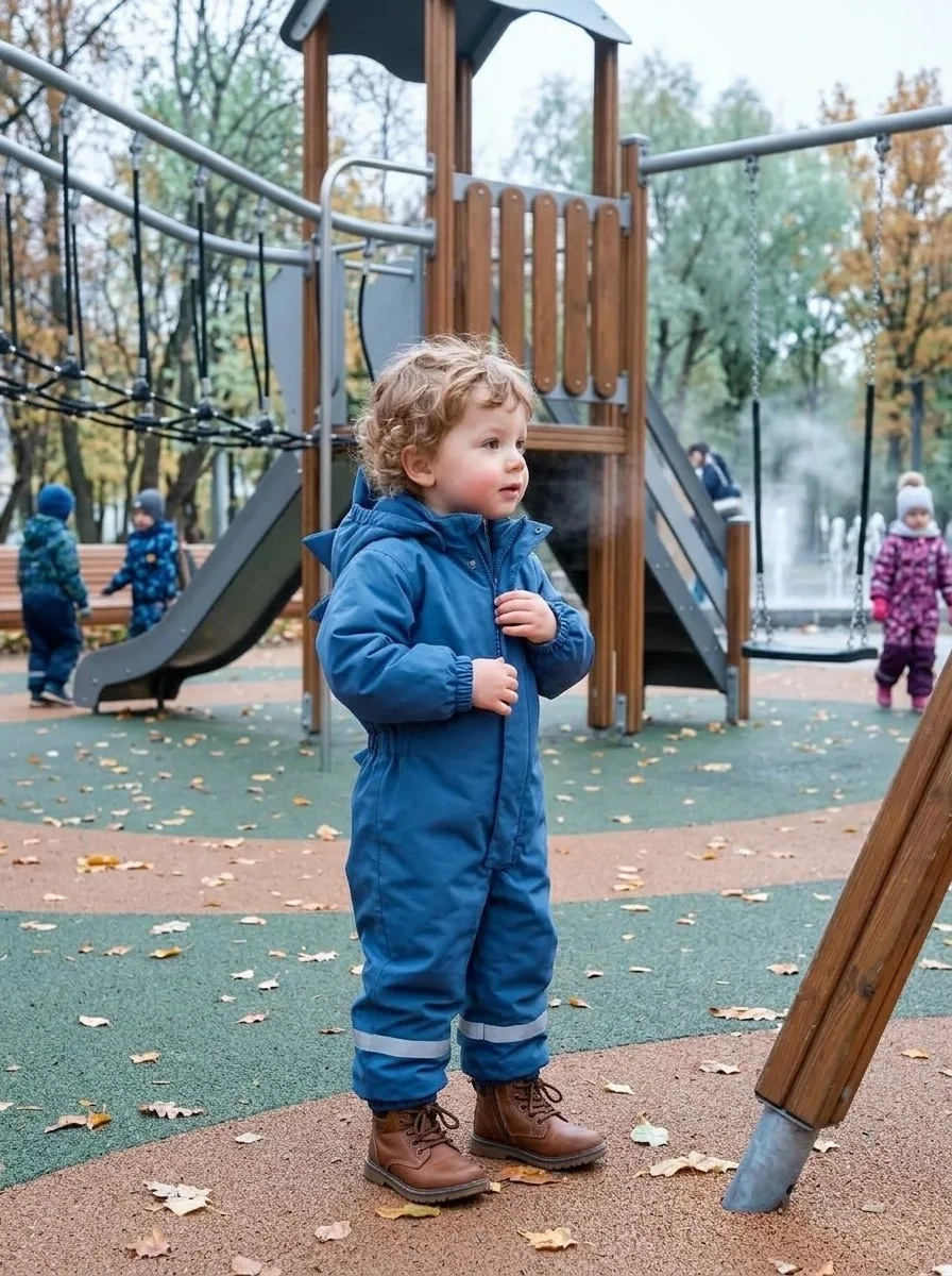 Детский комбинезон осенний от Misha Lasiele с водонепроницаемой мембраной — фото 3