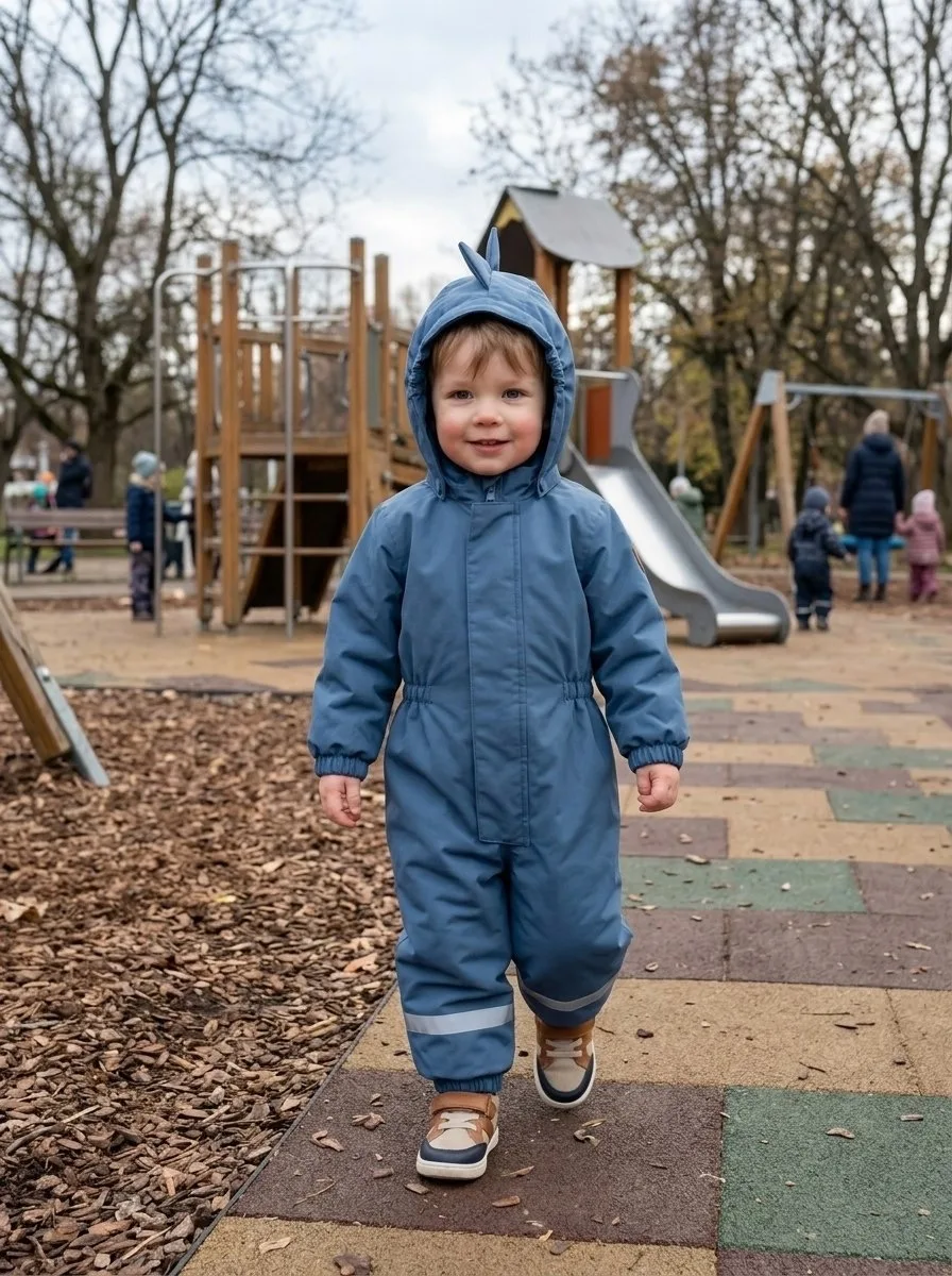 Детский комбинезон осенний от Misha Lasiele с водонепроницаемой мембраной — фото 5