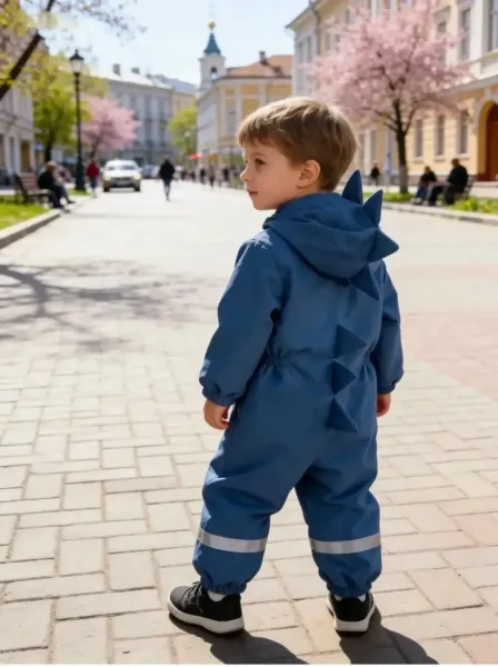 Детский комбинезон осенний от Misha Lasiele с водонепроницаемой мембраной — фото 1
