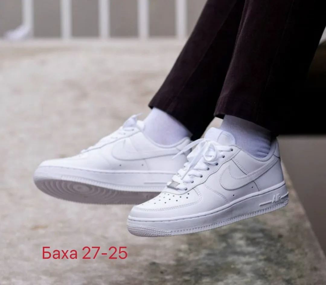 Кеды Nike кожа — фото 4