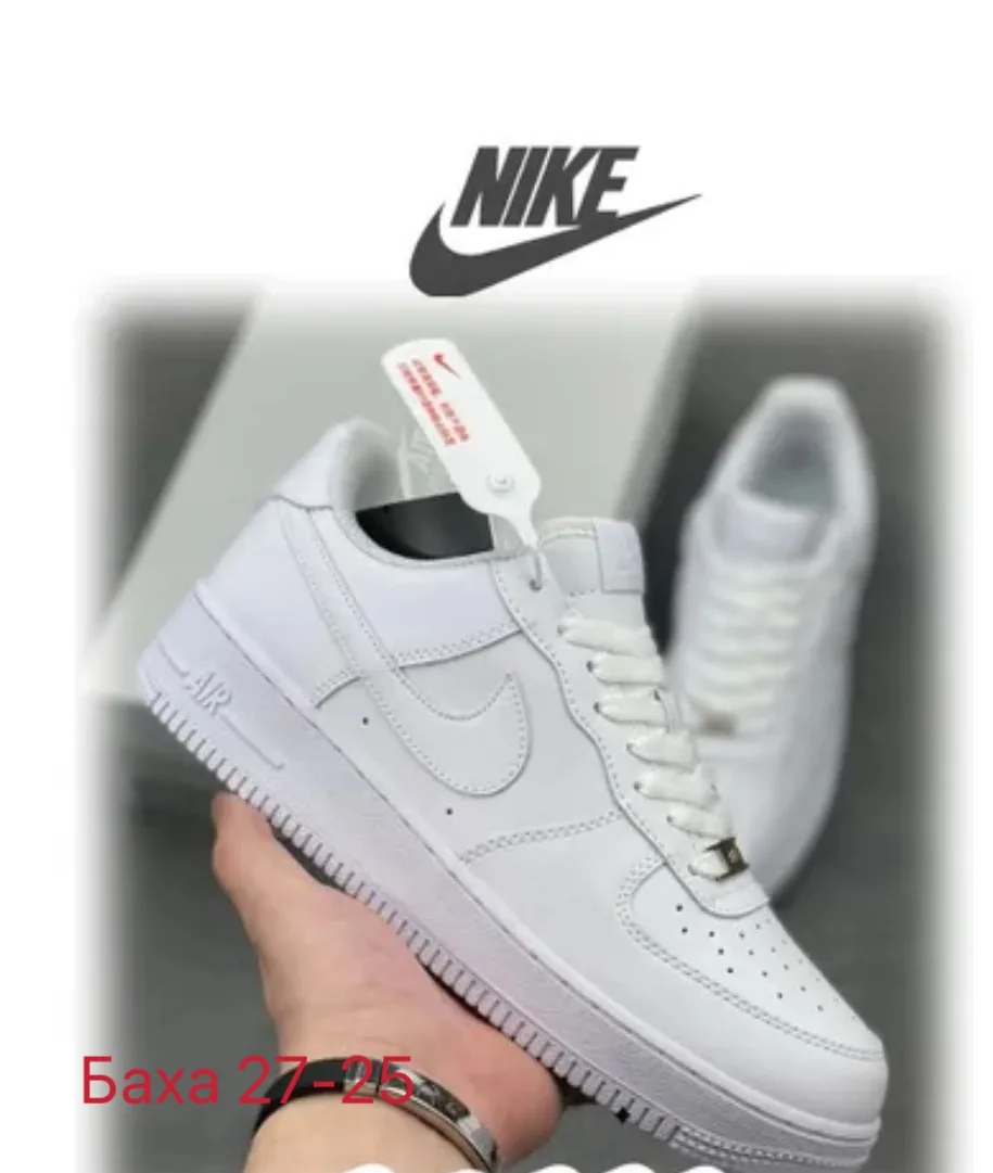 Кеды Nike кожа — фото 5