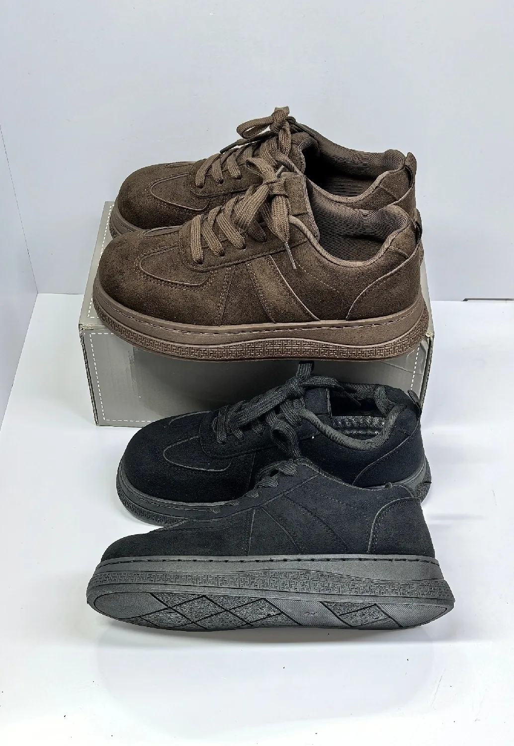 Кроссовки из замши — фото 7