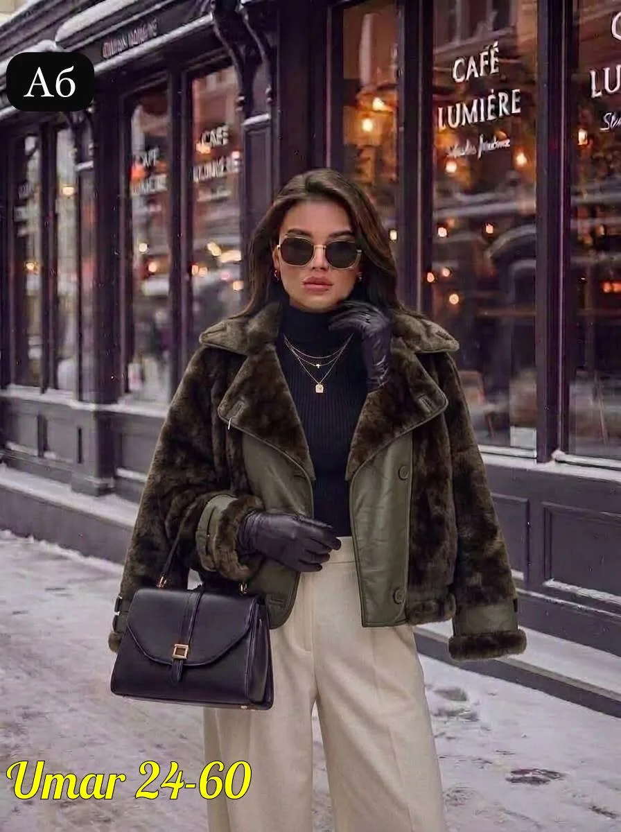 Одна из самых популярных дубленка года, кожа натуральная мех — фото 1
