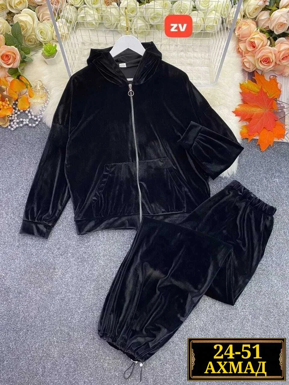 Костюм двойка из велюра велюр — фото 3