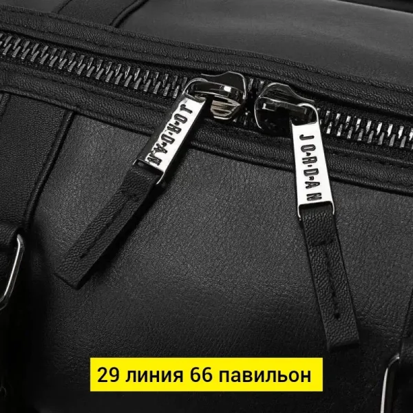Дорожная сумка из эко-кожи с вместительным отделением — фото 2