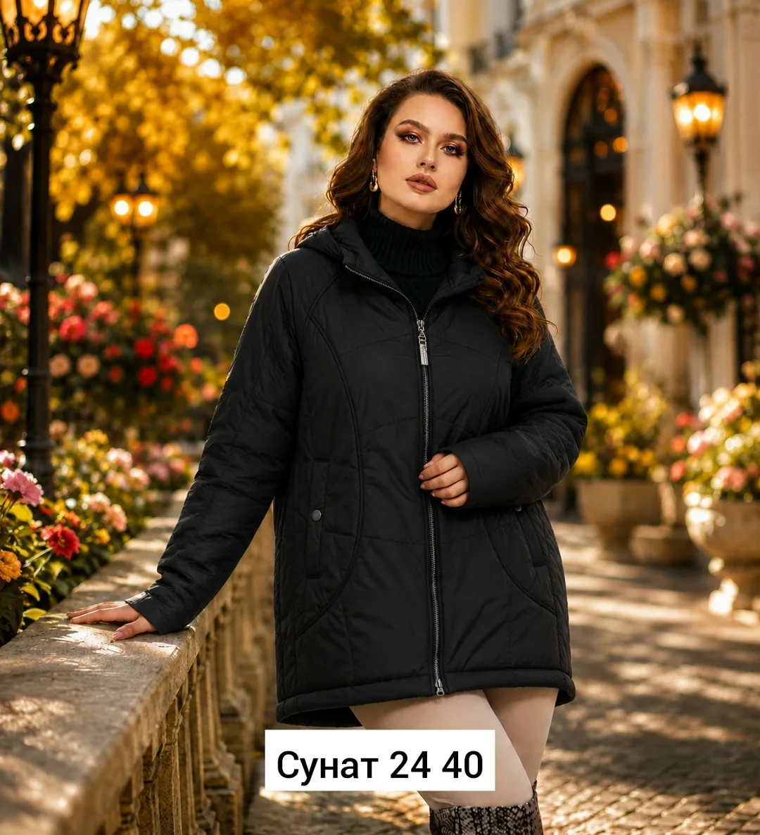 Куртка синтепон синяя — фото 4